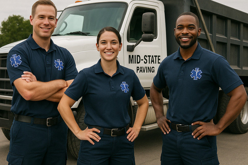 EMT first responder paving discounts Mid-State Paving
